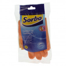 SORBO HUISHOUDHANDSCHOEN ORANJE MEDIUM