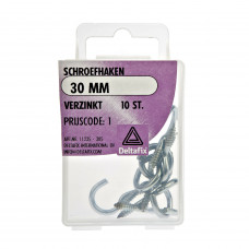 SCHROEFHAAK VZ 30 MM 10ST