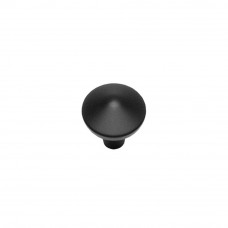 KNOP PUNT ROND 20MM MAT ZWART
