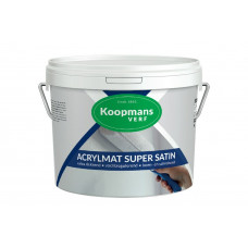 KM ACRYLMAT SUPER SATIN 2,5LTR WIT/P